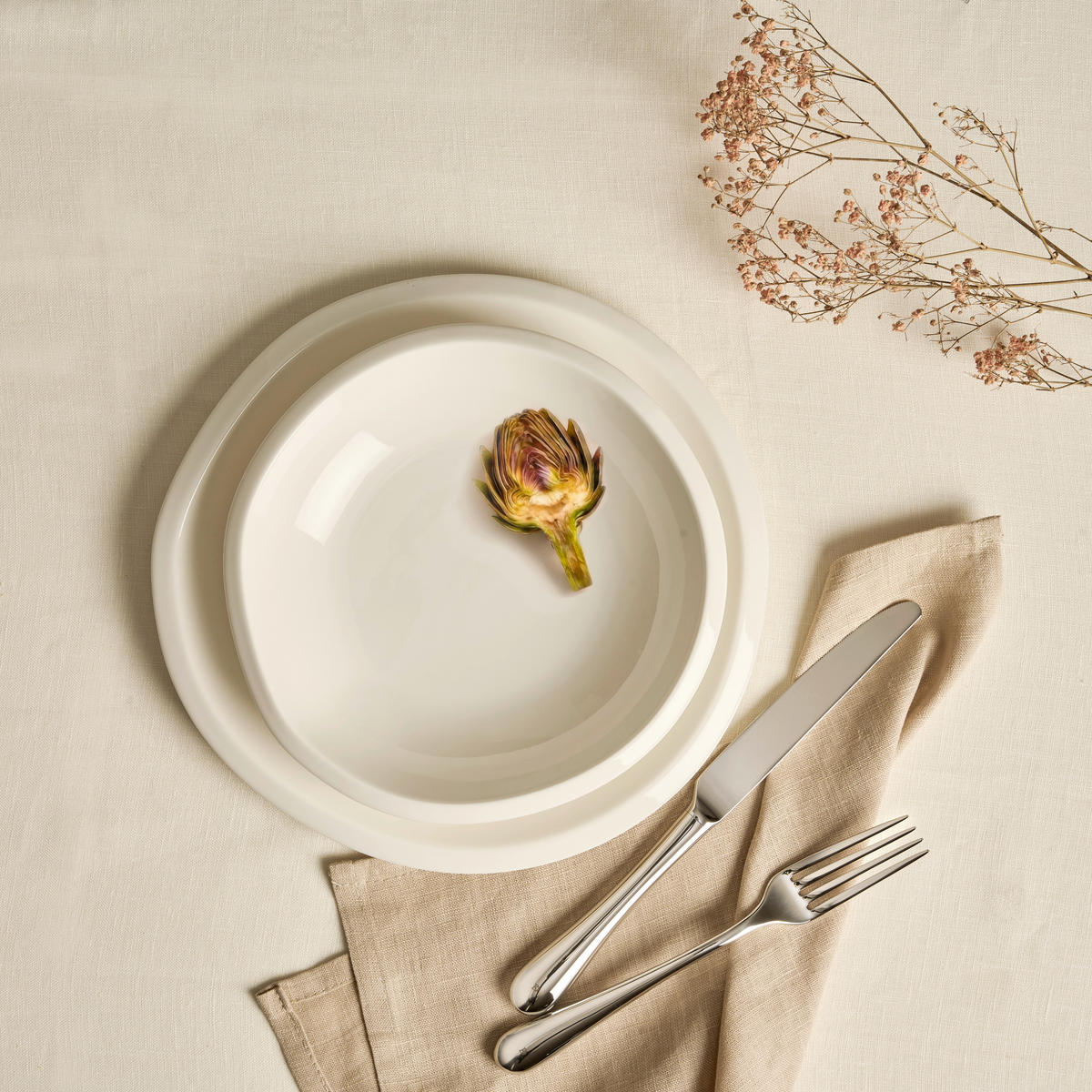 JÍDELNÍ SOUPRAVA porcelán keramika  - bílá, Trend, keramika - Dieter Knoll
