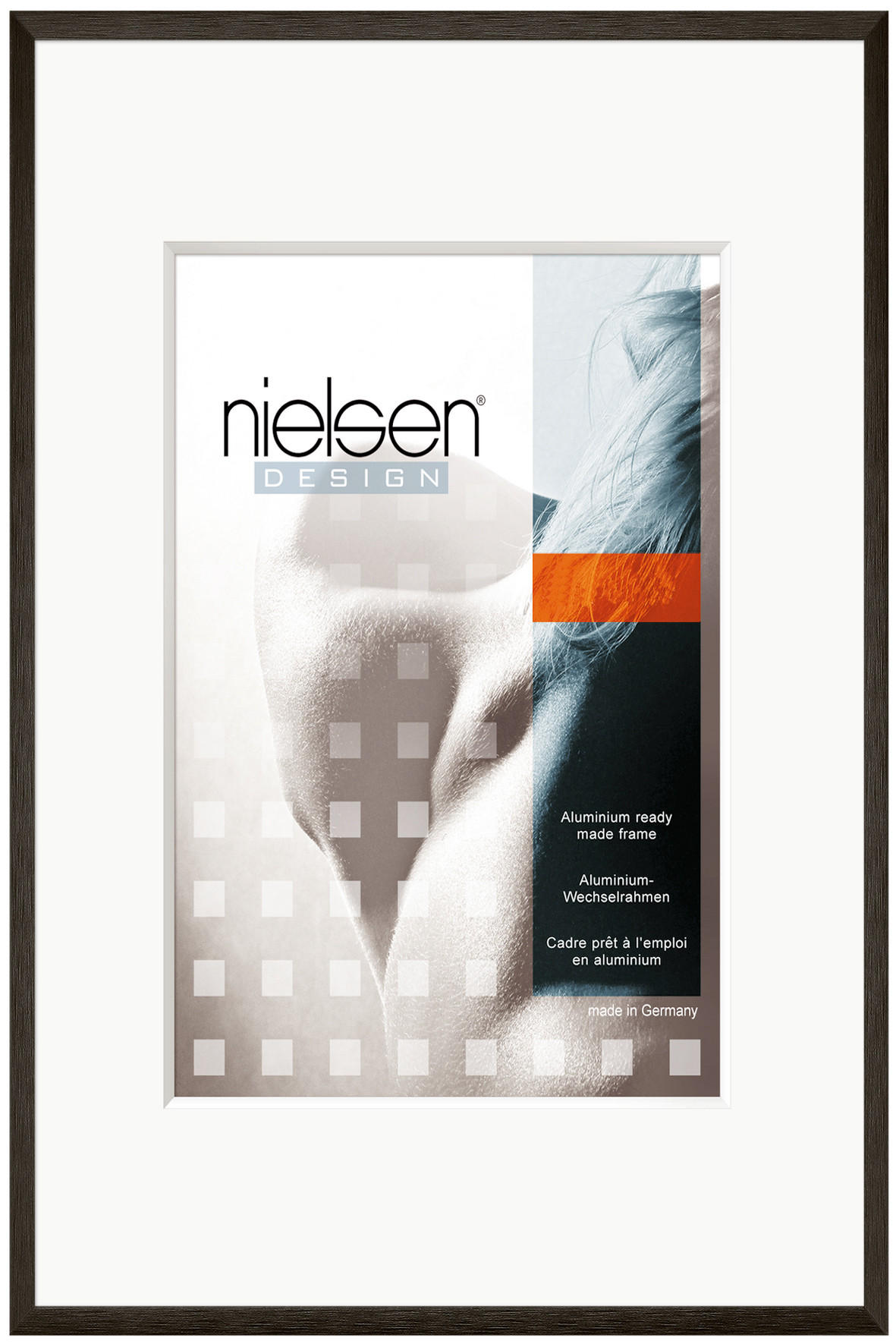 BILDERRAHMEN 70/100 cm  - Schwarz, Basics, Metall (70/100cm) - Nielsen