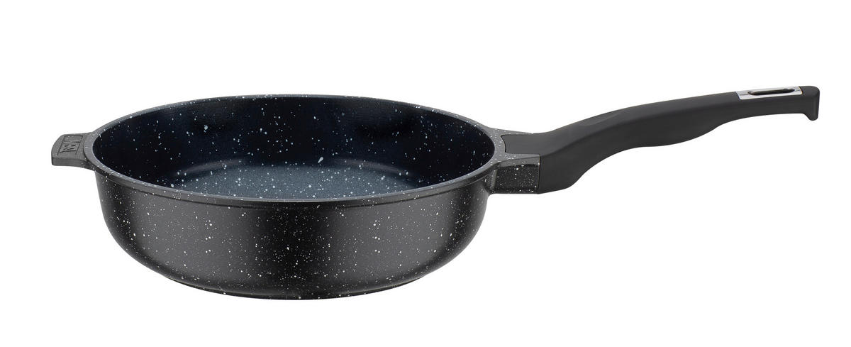 BRATPFANNE Titanium Granit Advanced Vitaflon® Quarzit Beschichtung 24 cm  - Schwarz, Basics, Metall (24cm) - GSW