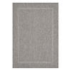 TEPPICH Outdoor Flachgewebe Uni-Design Polypropylen Balkon Grau Rechteckig 240x340 - Grau, Textil (240/340cm) - KADIMA DESIGN