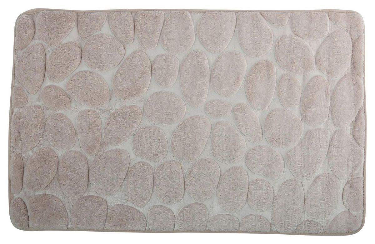 BADTEPPICH Beige 50/80 cm  - Beige, KONVENTIONELL (50/80cm) - Spirella