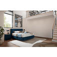 BOXSPRINGBETT 180/200 cm  in Blau  - Blau/Schwarz, Design, Kunststoff/Textil (180/200cm) - Johann Jakob