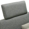 ECKSOFA in Flachgewebe Grau, Grün  - Schwarz/Grau, Natur, Holz/Textil (170/326cm) - Valnatura