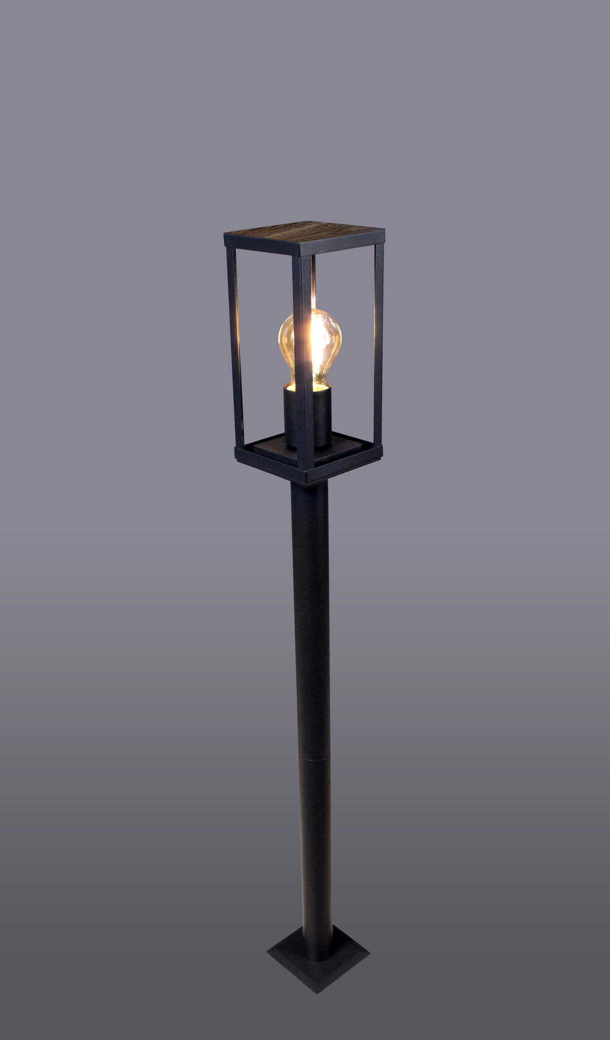 WEGELEUCHTE Karo   - Klar/Eichefarben, Basics, Glas/Metall (100/11/11cm)