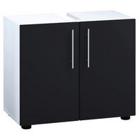 WASCHBECKENUNTERSCHRANK 60,2/50,7/29,6 cm  - Schwarz/Weiß, MODERN, Holzwerkstoff/Kunststoff (60,2/50,7/29,6cm) - MID.YOU