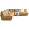 ECKSOFA Hellbraun Lederlook  - Hellbraun, Trend, Textil (315/285cm) - Livetastic
