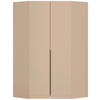 ECKKLEIDERSCHRANK 117/229/117 cm Champagner  - Champagner/Grau, MODERN, Holzwerkstoff (117/229/117cm) - Rauch Möbel