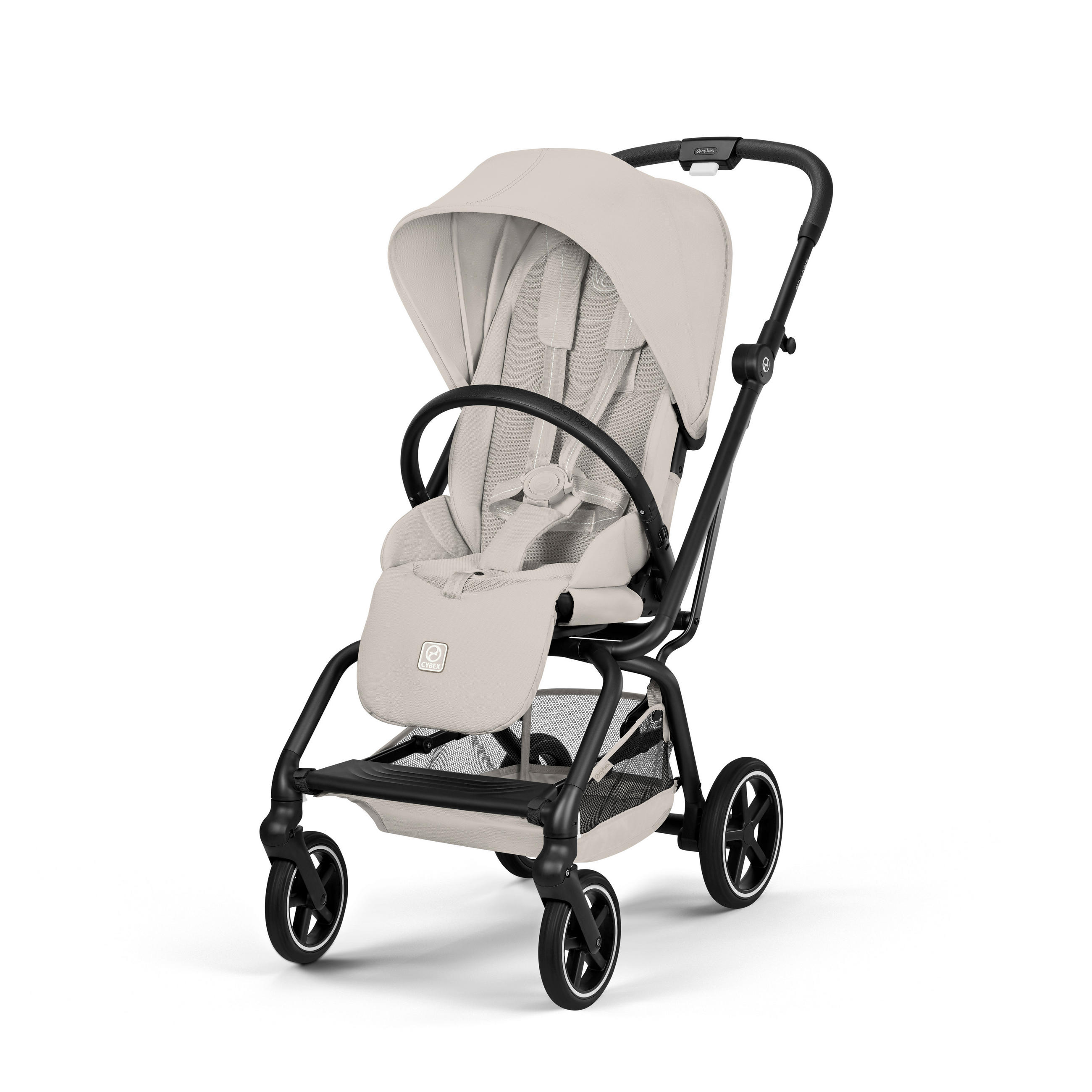 BUGGY EEZY S TWIST+ 2 BLK  - Hellgrau/Schwarz, Basics, Kunststoff/Textil (80,5/45/105cm) - cybex GOLD