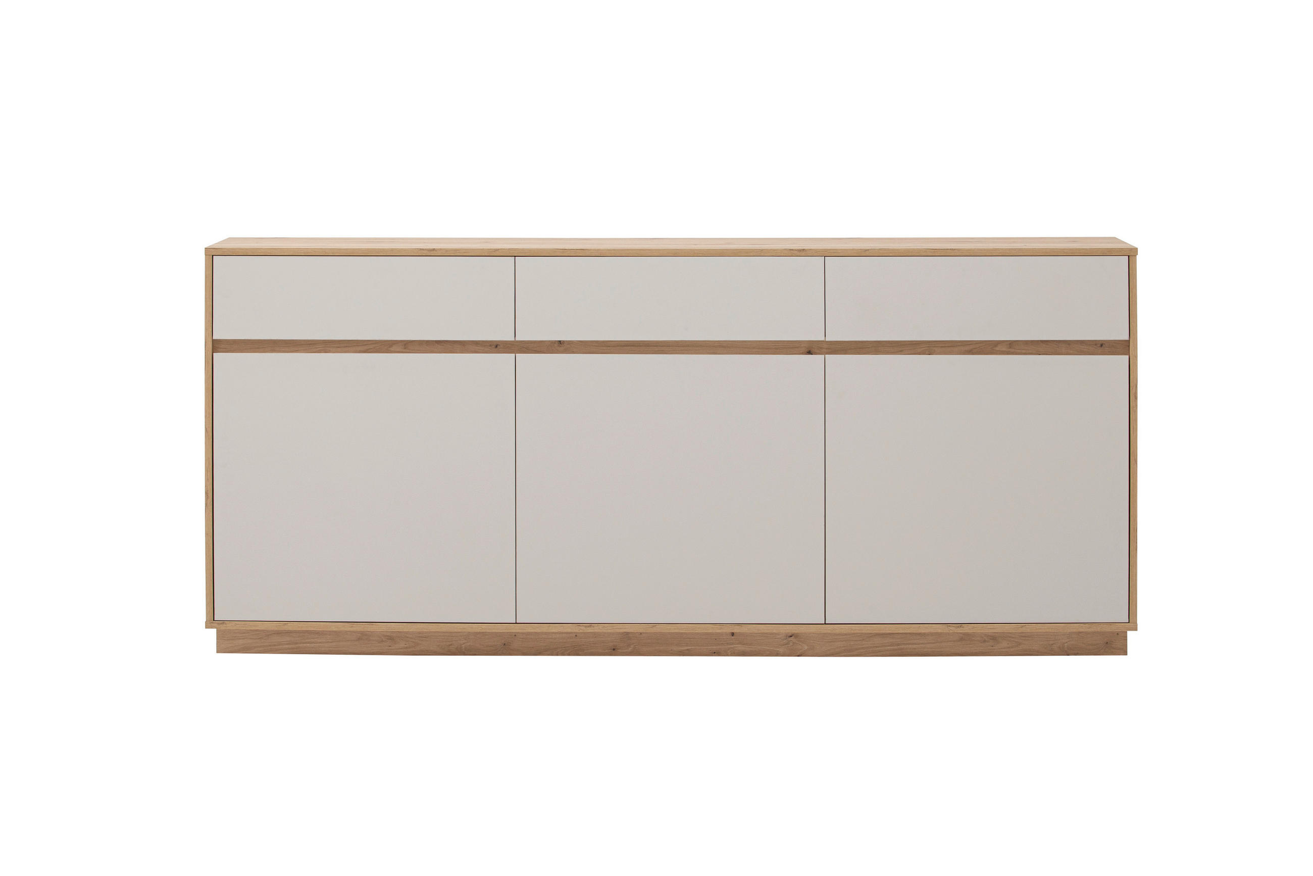 SIDEBOARD  202/89/40 cm 3 Schublade(n)  - Kaschmir/Eiche Artisan, Design, Holzwerkstoff (202/89/40cm) - MID.YOU