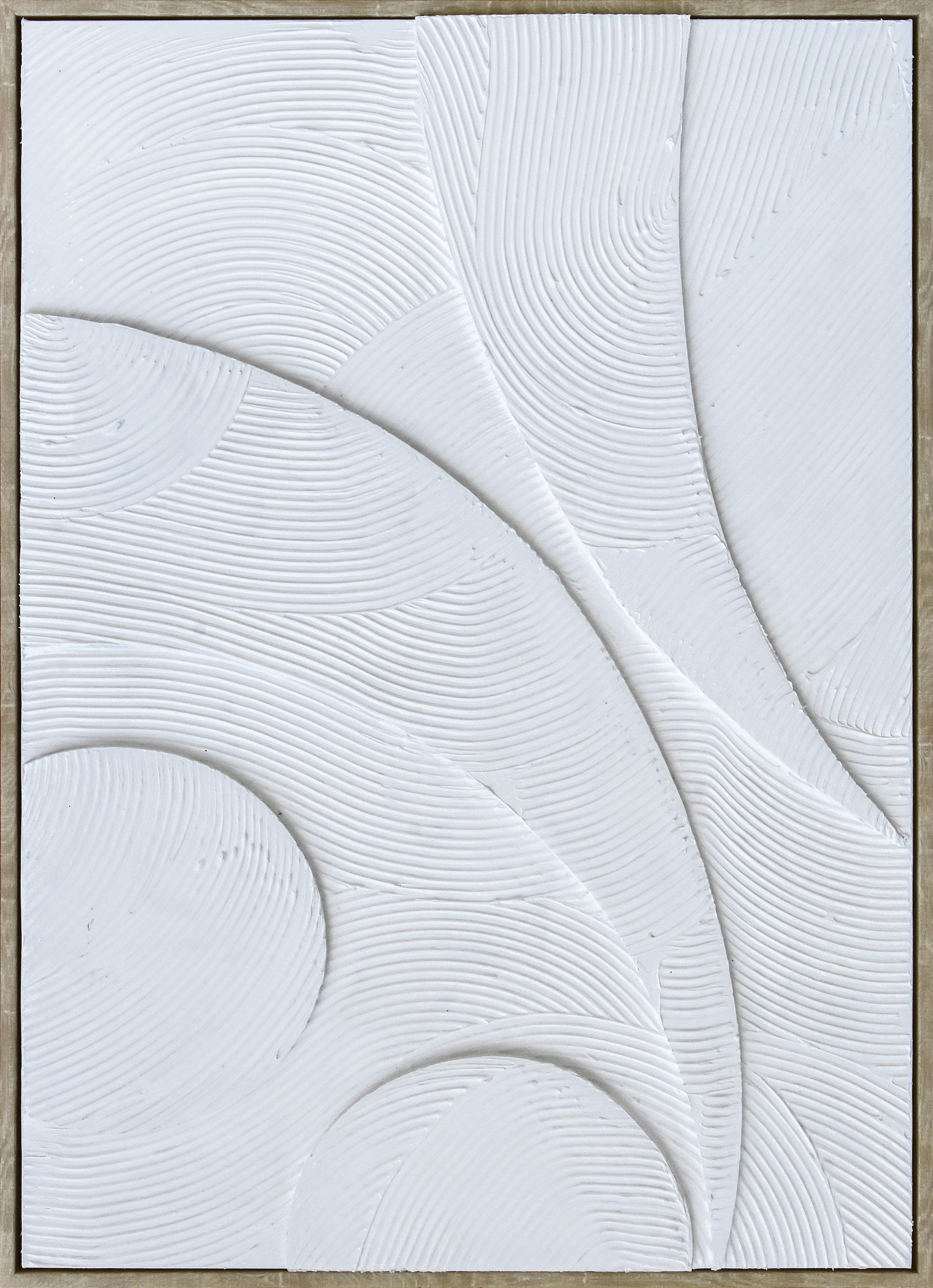 BILD Abstraktes 50/70 cm  - Weiß/Naturfarben, Trend, Holzwerkstoff/Kunststoff (50/70cm) - Monee