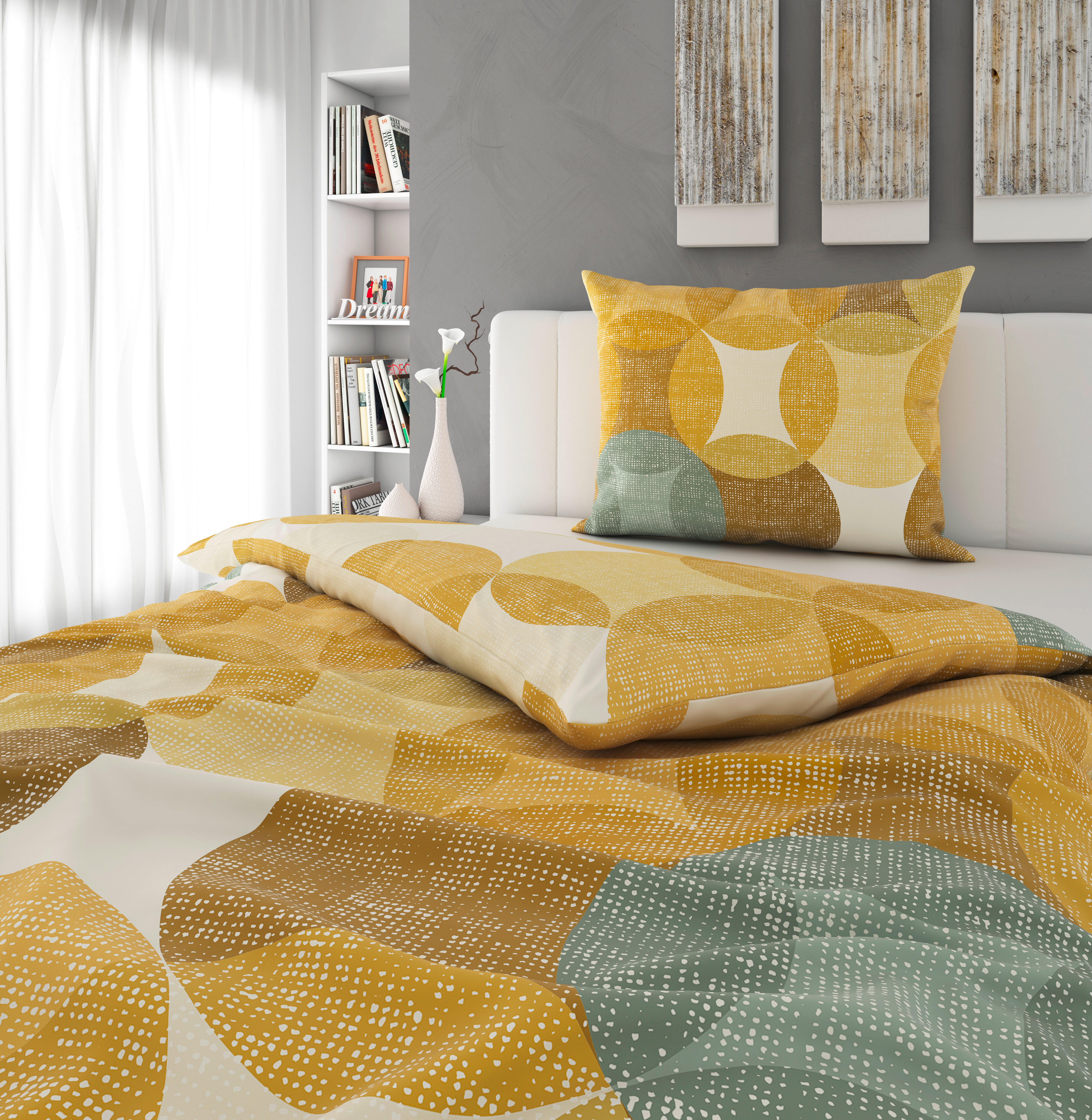 POVLEČENÍ, flanel, žlutá, 140/200 cm - žlutá, Konvenční, textil (140/200cm) - Novel