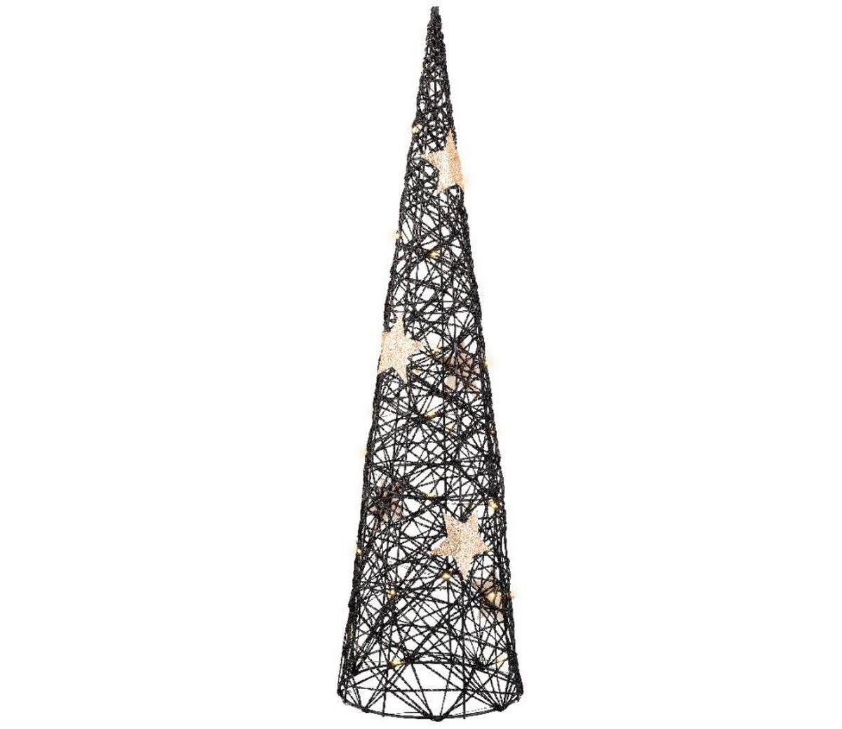 OKRASNA LED-SVETILKA   //// - črna, Basics, umetna masa (20/80cm)