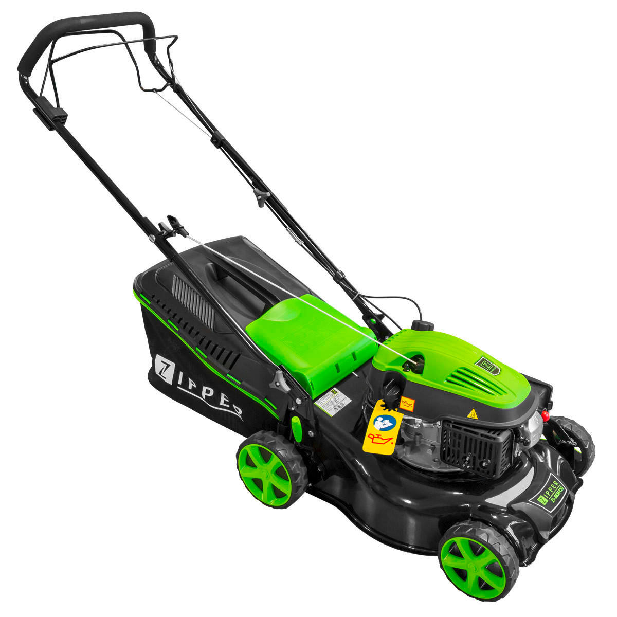 RASENMÄHER - Grün, Basics, Textil/Metall - Zipper