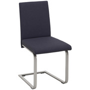 NIHAJNI STOL, kovina, tekstil antracit, krom - krom/antracit, Konvencionalno, kovina/tekstil (42/91/42cm) - Venda