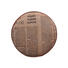 HOCKER Echtleder Mangoholz massiv Braun - Braun, Design, Leder/Holz (38/50cm)