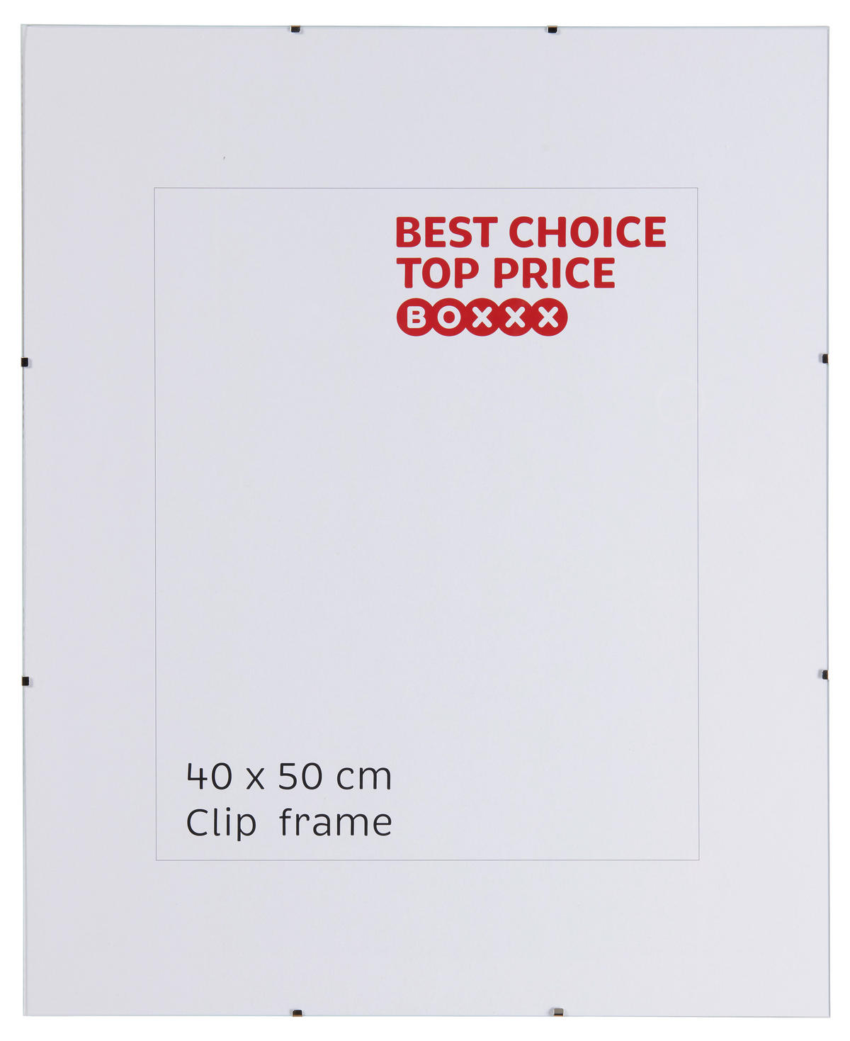 CLIPRAHMEN in Klar  - Klar, Basics, Glas (50/40/1cm) - Boxxx