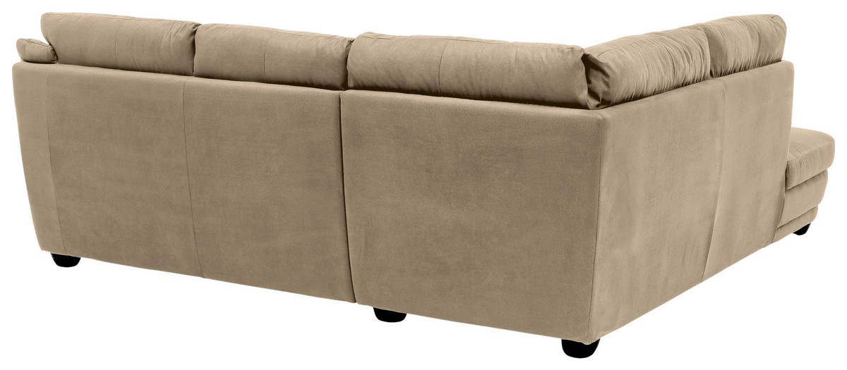 ECKSOFA in Chenille Sandfarben  225/245 cm  - Sandfarben, Design, Kunststoff/Textil (225/245cm) - Livetastic