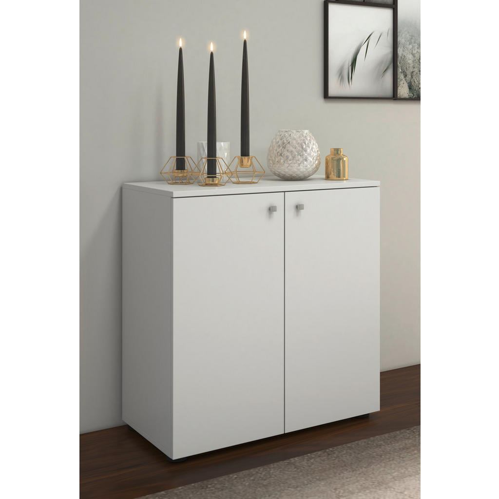 Thumbnail - Mid.you Kommode, Weiß, Holzwerkstoff, 1 Fächer, 70x74x40 cm, Wohnzimmer, Kommoden & Sideboards, Kommoden
