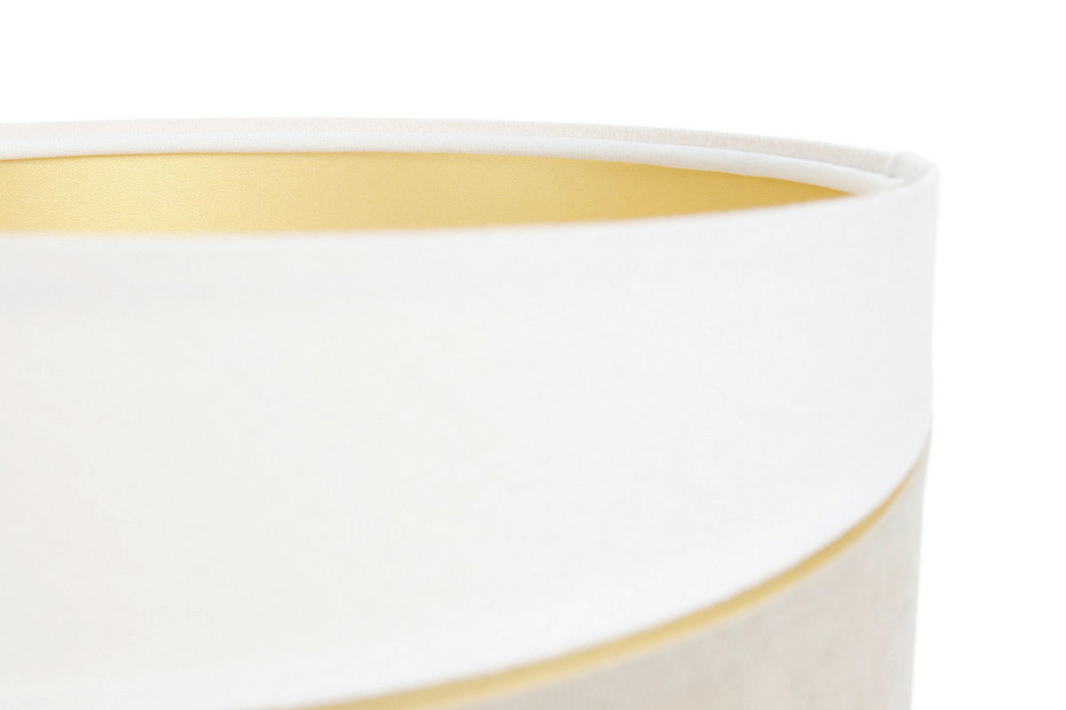 TISCHLEUCHTE Swing 25/41 cm   - Beige/Goldfarben, Design, Kunststoff/Textil (25/41cm)