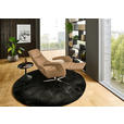 RELAXSESSEL in Leder Honig  - Edelstahlfarben/Honig, Design, Leder/Metall (76/119/86cm) - Dieter Knoll