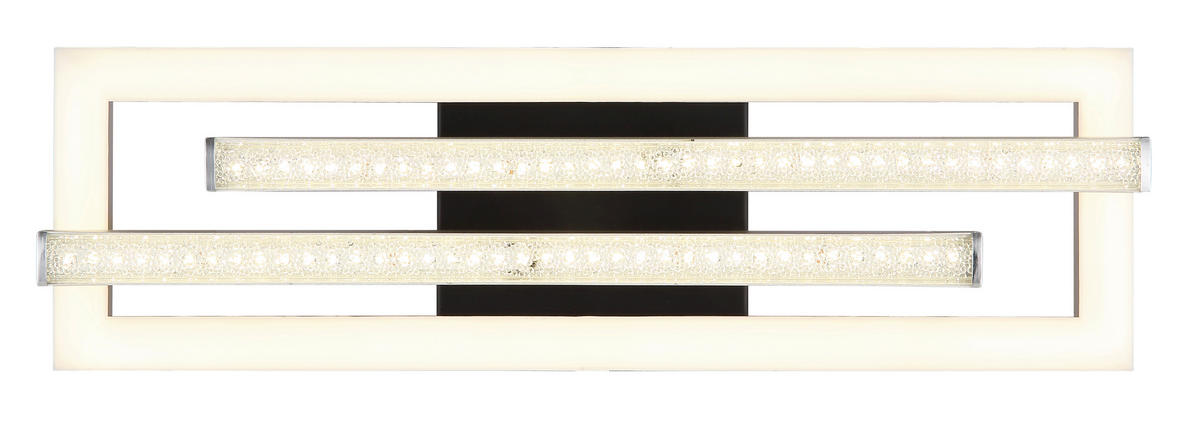 STROPNÍ LED SVÍTIDLO, 40/37,5/6,3 cm - černá/čiré, Design, plast (40/37,5/6,3cm) - Globo