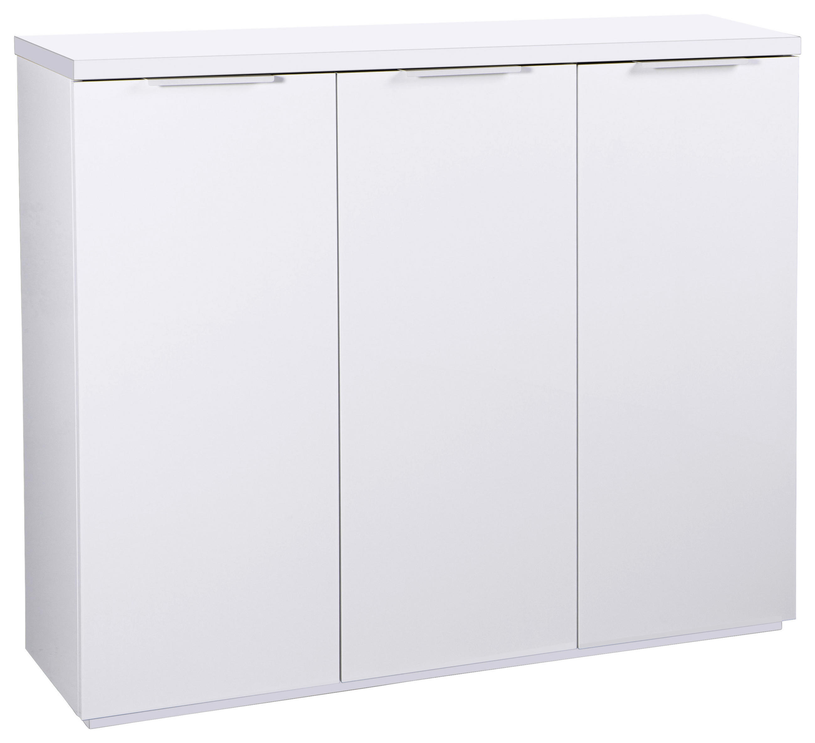 SCHUHSCHRANK Weiß Hochglanz  - Weiß Hochglanz/Weiß, Basics, Holzwerkstoff/Metall (120/102/35cm) - Carryhome