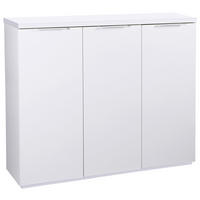 SCHUHSCHRANK Weiß Hochglanz  - Weiß Hochglanz/Weiß, Basics, Holzwerkstoff/Metall (120/102/35cm) - Carryhome