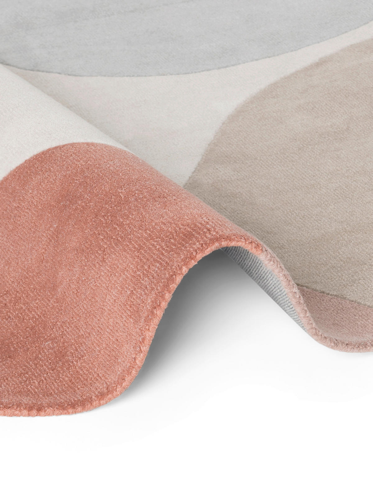 WOLLTEPPICH 160 cm Hackney Creme, Multicolor, Pastellblau Blatt  - Pastellblau/Multicolor, Basics, Textil (160cm) - Ted Baker