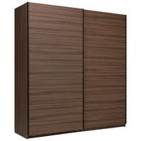 SCHIEBETÜRENSCHRANK 200/211,5/61,5 cm 2-türig Walnussfarben  - Walnussfarben/Schwarz, MODERN, Holzwerkstoff/Metall (200/211,5/61,5cm) - MID.YOU