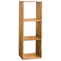 REGAL Wildeiche massiv Eichefarben  - Eichefarben, Natur, Holz (38,6/112,2/35cm) - Livetastic