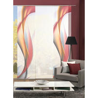 FLÄCHENVORHANG REDFIELD, 3-TLG  3 Stück    180/245 cm  - Rot, Basics, Textil (180/245cm)