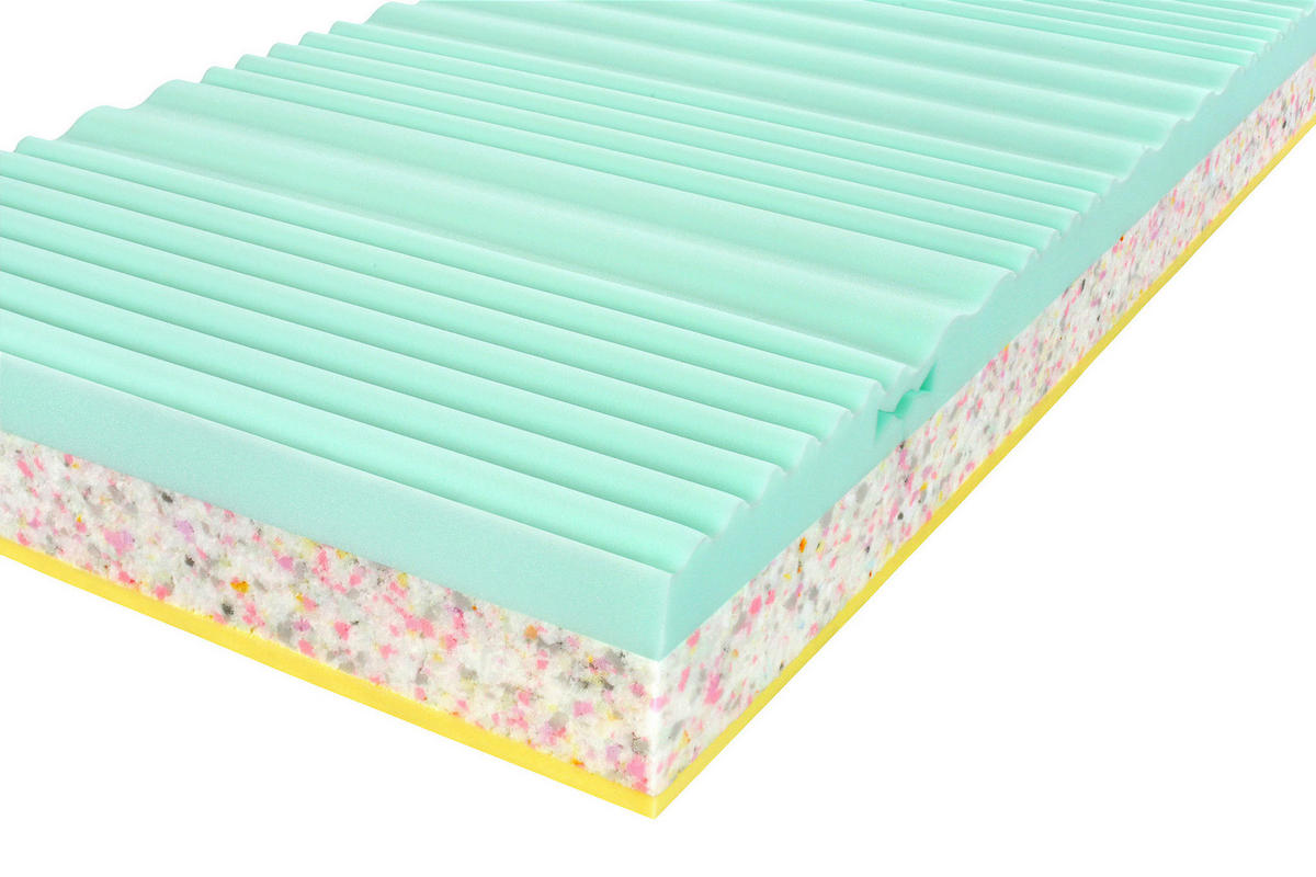 MATRAC Z PAMÄŤOVEJ PENY, 90/200 cm - biela, Konventionell, textil (90/200cm) - Swedish Line