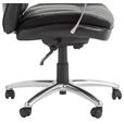 CHEFSESSEL Lederlook, Netz Schwarz  - Schwarz, KONVENTIONELL, Textil/Metall (73/112 - 122/73cm) - Cantus