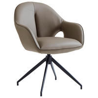 KAROSSZÉK antracit, fekete  - fekete/antracit, Design, bőr/fém (62/85/64cm) - Novel