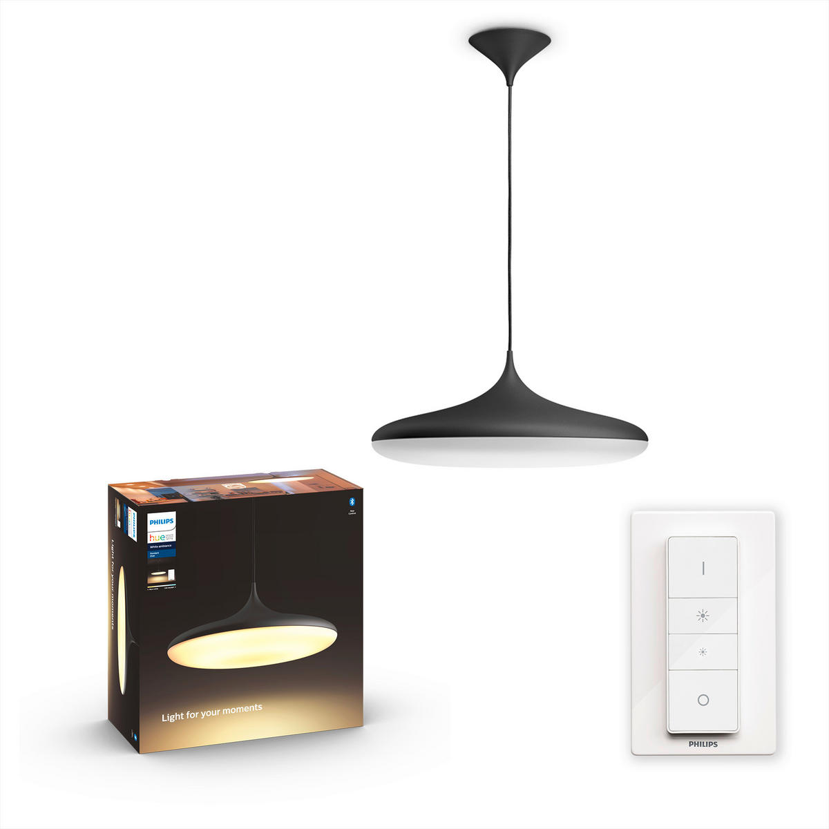 LAMPĂ SUSPENDATĂ CU LED 34,8/5,1 cm  - negru, Design, plastic (34,8/5,1cm) - Philips HUE