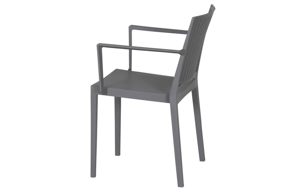STAPELSTUHL Grau  - Grau, Basics, Kunststoff (57/80/56cm) - Siena Garden