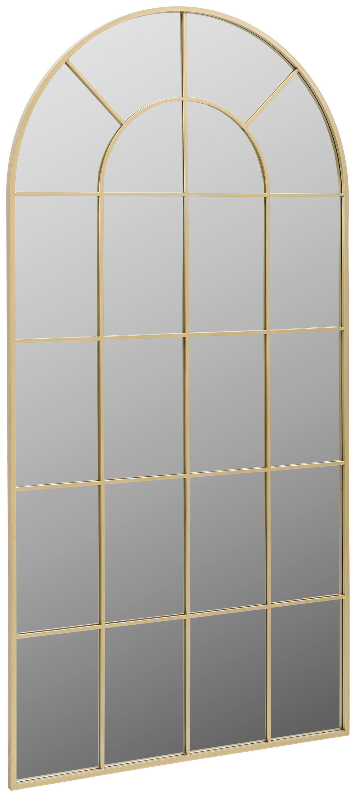 WANDSPIEGEL 100/200/2,5 cm    in Freiform  - Goldfarben, LIFESTYLE, Glas/Holzwerkstoff (100/200/2,5cm) - Landscape