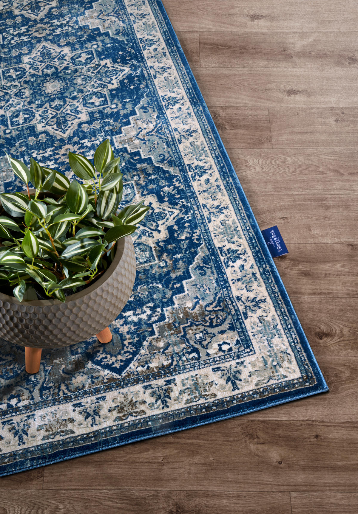 LÄUFER 80/240 cm Kollektion 1869 Blau, Creme  - Blau/Creme, Design, Kunststoff/Textil (80/240cm) - Villeroy & Boch