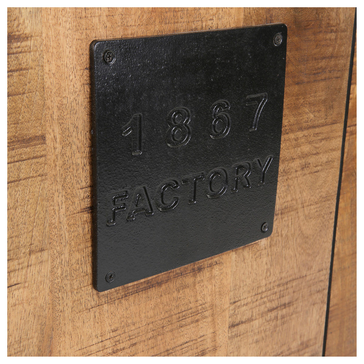 HIGHBOARD  in 110/150/45 cm  - Schwarz/Naturfarben, KONVENTIONELL, Holz/Metall (110/150/45cm) - Landscape
