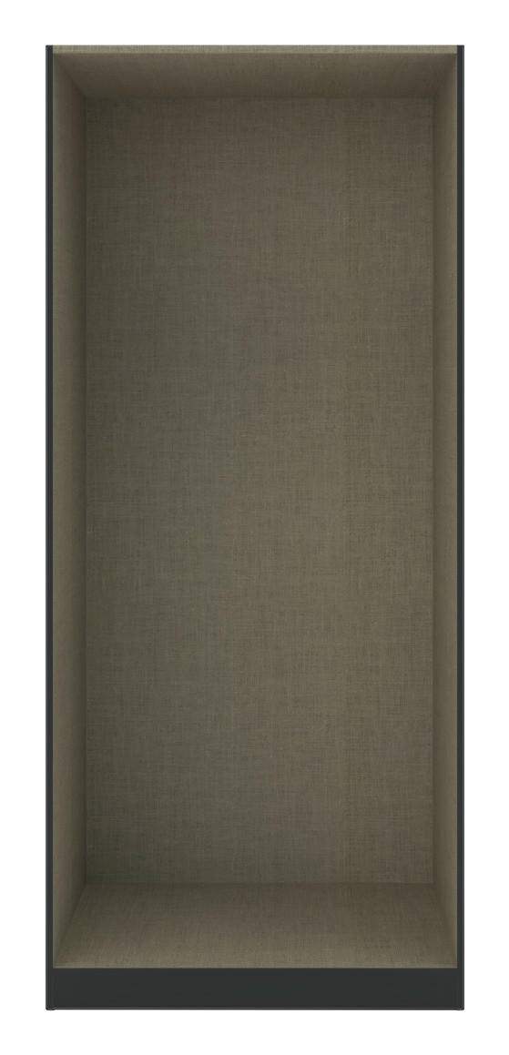 KORPUS ŠATNÍKOVEJ SKRINE, 91,1/210/56,5 cm - antracitová, Design, kompozitné drevo (91,1/210/56,5cm) - Hom`in