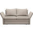 SCHLAFSOFA in Textil Creme - Chromfarben/Creme, KONVENTIONELL, Textil/Metall (213/88/91cm) - Novel SCHLAFSOFA in Textil Creme - Chromfarben/Creme, KONVENTIONELL, Textil/Metall (213/88/91cm) - Novel