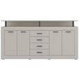 SIDEBOARD in 195/88/38 cm - Kaschmir/Anthrazit, Basics, Holzwerkstoff/Kunststoff (195/88/38cm) - Xora