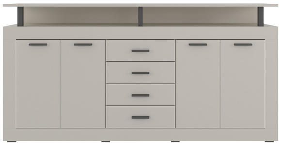 SIDEBOARD in 195/88/38 cm - Kaschmir/Anthrazit, Basics, Holzwerkstoff/Kunststoff (195/88/38cm) - Xora