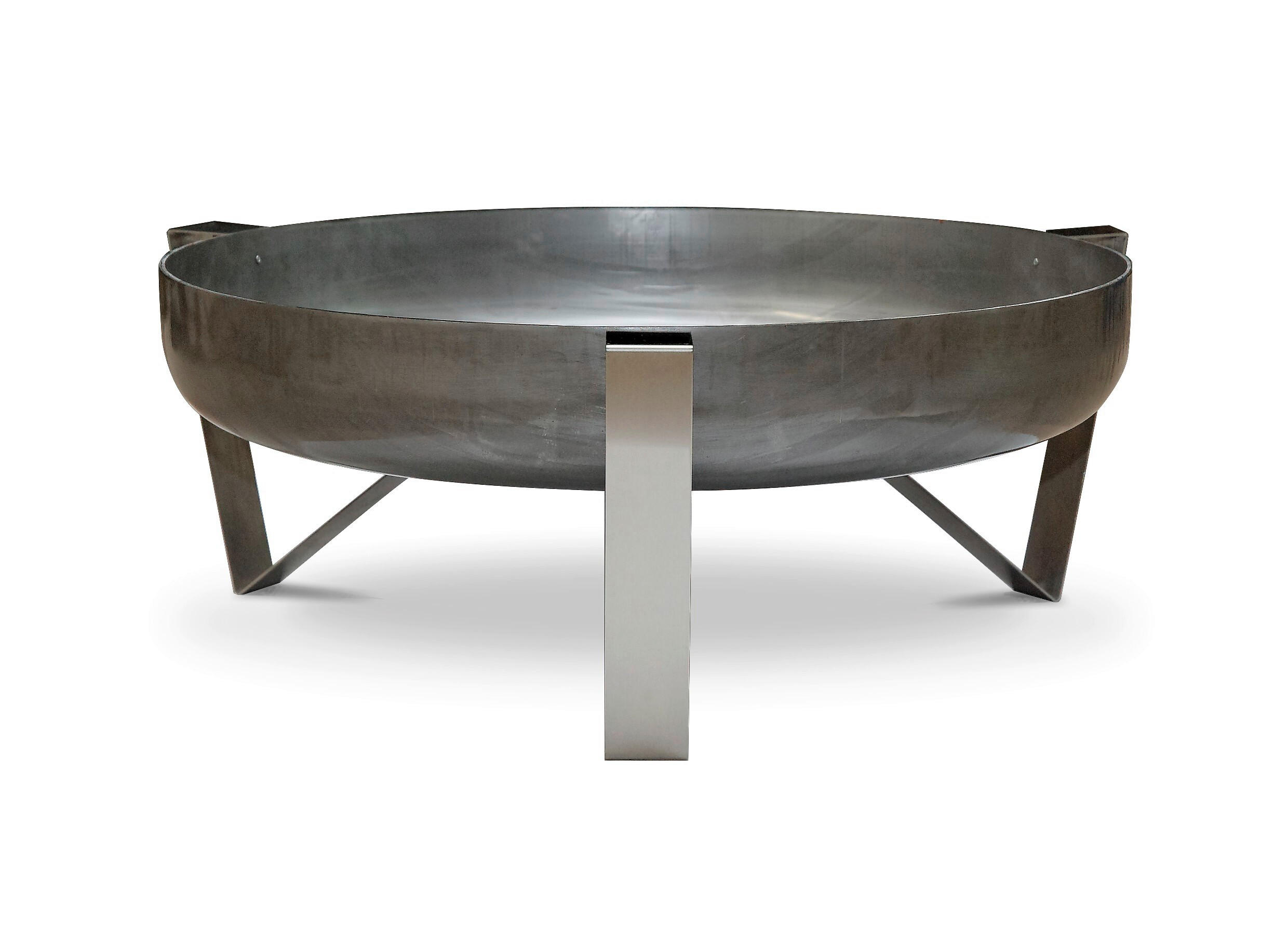 FEUERSCHALE SVENSKAV VOMA XXL 2044  - Edelstahlfarben/Rostfarben, Basics, Metall (67,5/66,5/25cm)