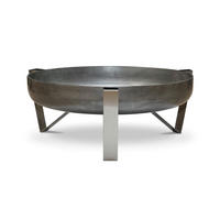 FEUERSCHALE SVENSKAV VOMA XXL 2044  - Edelstahlfarben/Rostfarben, Basics, Metall (67,5/66,5/25cm)