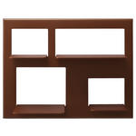 WANDREGAL  72/55/26,5 cm  - Kupferfarben, Design, Metall (72/55/26,5cm) - Novel