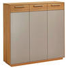 SCHUHSCHRANK  in 127/124/37 cm  - Taupe/Eichefarben, Design, Holz/Holzwerkstoff (127/124/37cm) - Novel