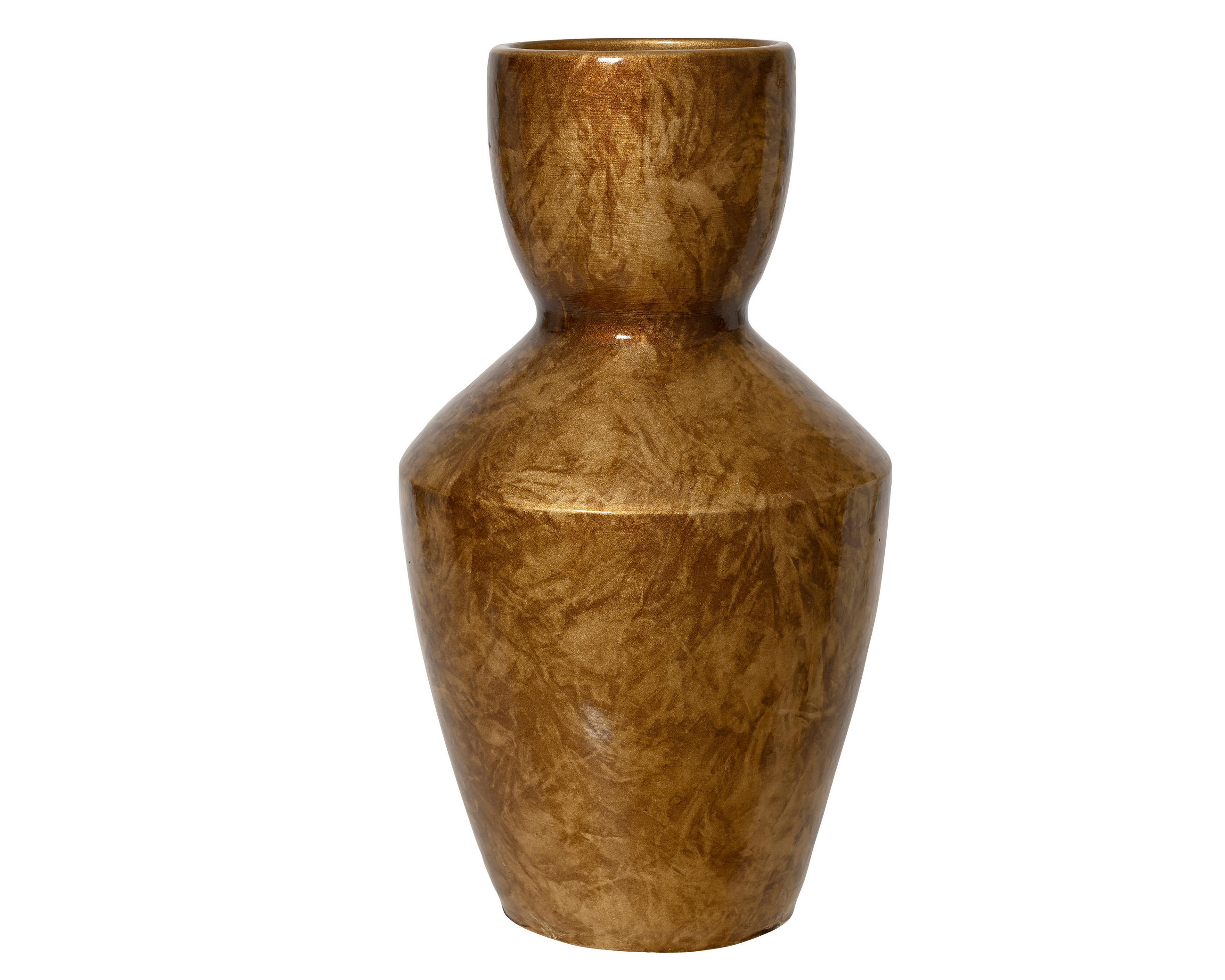 VASE  - Goldfarben, Basics, Keramik (19/19/30cm) - Ambia Home