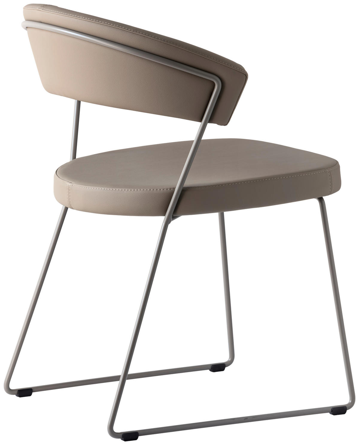 STUHL - Greige, Design, Textil/Metall (57/75,5/52cm) - Connubia 
