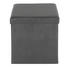 HOCKER - Schwarz, Basics, Holzwerkstoff/Textil (40/40/40cm) - Carryhome